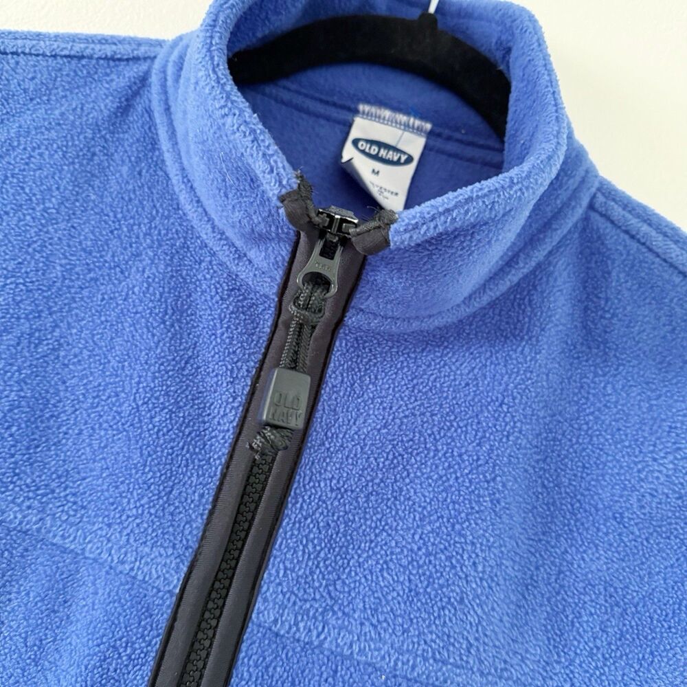 Vintage Old Navy Full Zip Fleece Vest Tactical Tech Wear M Medium Preppy Casual - Picture 9 of 16